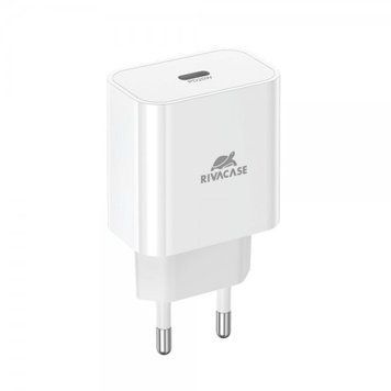 Сетевое зарядное устройство для RIVACASE, 1 USB Type-C, PD 20 Вт, белый PS4101 W00 (White) PS4101 W00 (White) фото