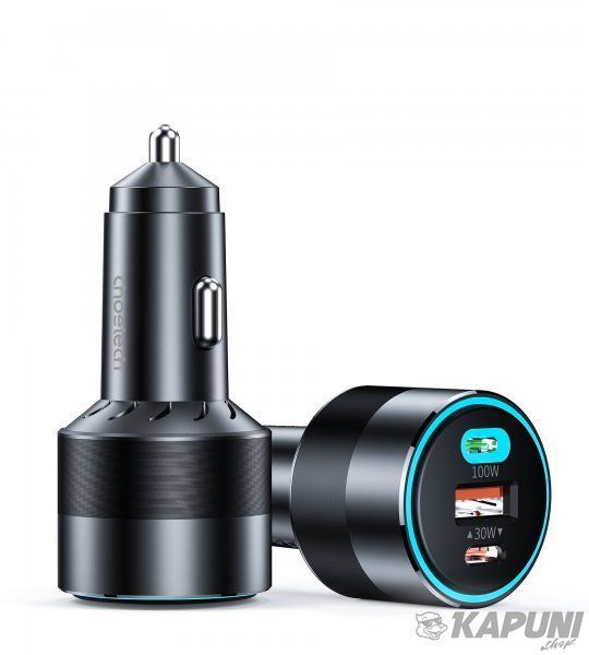 Автомобільний зарядний пристрій Choetech 130W USB + 2хType-C Black (TC0011-BK) TC0011-BK фото