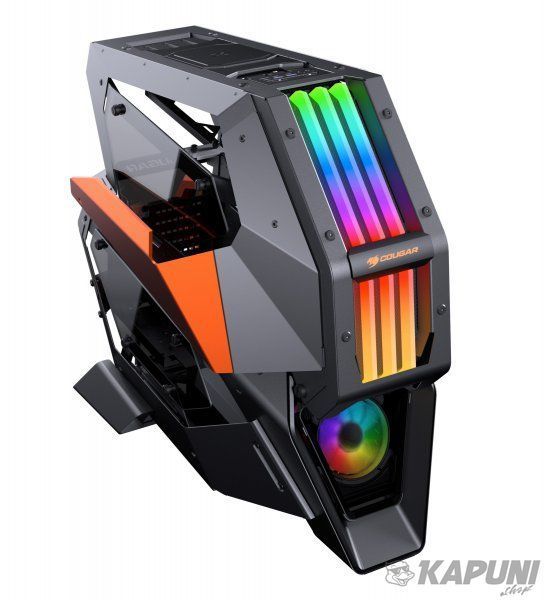 Геймерський корпус, TreLux RGB+1x120 мм RGB Fan, загартоване скло, 2x 3.5", 4x 2.5", USB 3.1/Type-C/USB3.0 x 2/Audio/Mic Cougar Conquer 2 Conquer 2 фото