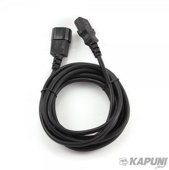 Кабель силовой, С13-С14, длина 3 м, VDE, 3*1 мм кв. Cablexpert PC-189-VDE-3M PC-189-VDE-3M фото