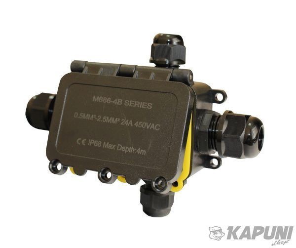 Распределительная коробка М686-4 IP68 с клеммой 24А TNSy TNSy5506531 фото