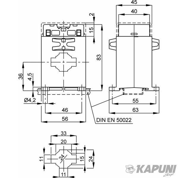 Измерительный трансформатор тока FRER TAC032 40 А 32&times;10 40/5 TAC032040X05 TAC032040X05 фото