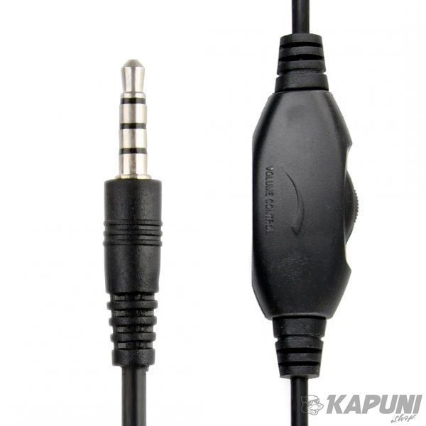 Навушники стерео накладні, з мікрофоном, 3.5 jack 1x4-pin, чорний з червоним Gembird MHS-03-BKRD MHS-03-BKRD фото