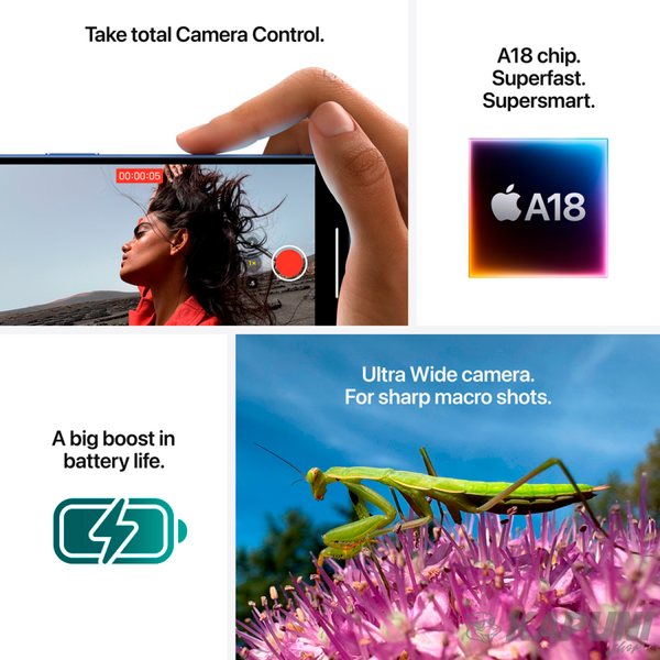 СМАРТФОН IPHONE 16 TL 128GB-CAM MYED3SX/A фото