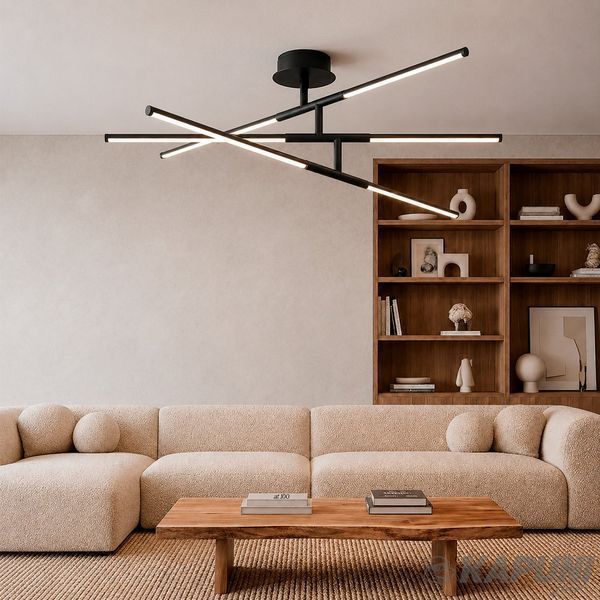 LED світильник стельовий VIDEX CLD013 40W 3000-4000-6000K Black VL-CLD013-40CB 29195 фото