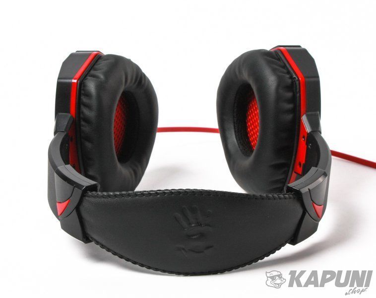 Навушники ігрові 3.5 мм з мікрофоном Bloody G500 Bloody (Black+Red) #N/A фото