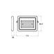 LED черный прожектор с датчиком движения 20W 6500K EUROLAMP LED-FL-20/65(sensor) фото 3