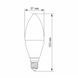 LED лампа VIDEX C37e 7W E14 3000K VL-C37e-07143 24954 фото 3