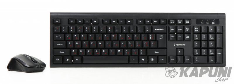 Беспроводной комплект (клавиатура + мышь) Gembird KBS-WM-03-UA KBS-WM-03-UA фото