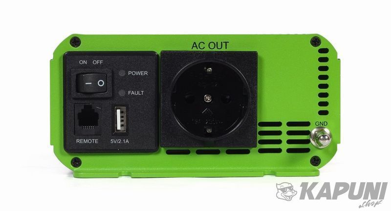 Инвертор на 500 Вт (1000 Вт рожей), чистая синусоида EnerGenie EG-PWC-PS500-01 фото