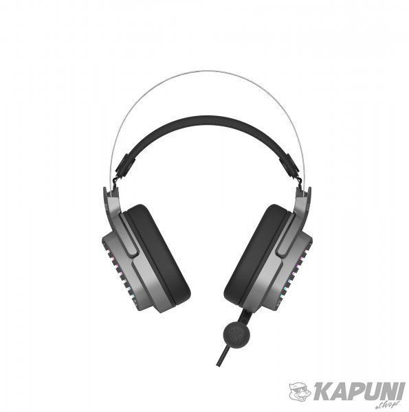 Ігрові навушники з мікрофоном, Hi Fi, 7.1 віртуальний звук, RGB підсвічування, USB Bloody G560 (Gun Grey) G560 (Gun Grey) фото