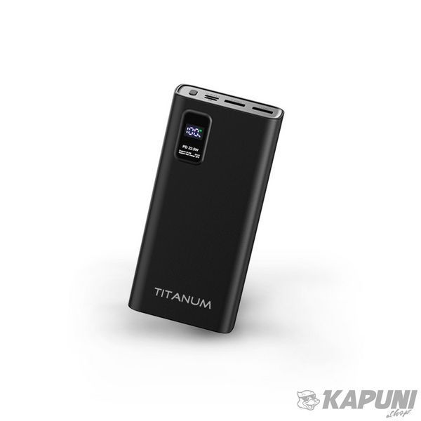 Повербанк TITANUM 727S 20000mAh 22.5W Black TPB-727S-B 27362 фото
