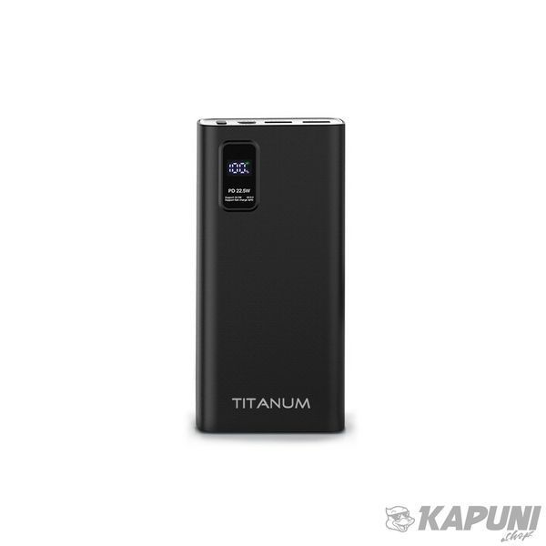 Повербанк TITANUM 727S 20000mAh 22.5W Black TPB-727S-B 27362 фото