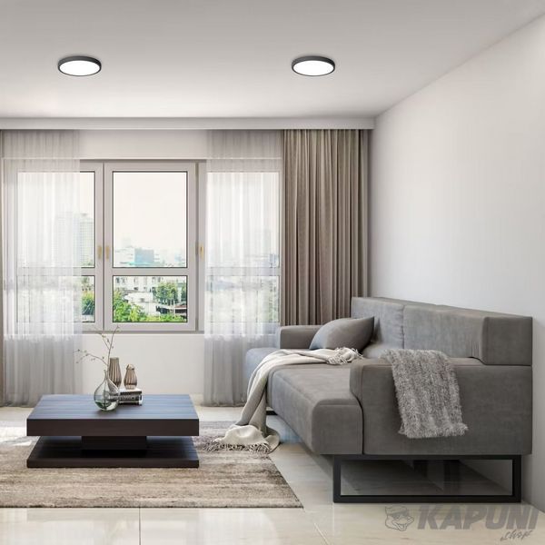 LED светильник круглий накладний VIDEX 24W 5000K Black VL-DLRS-245B 27800 фото