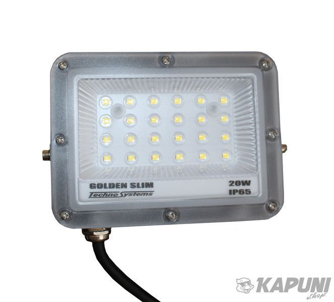Прожектор LED 20W GOLDEN Slim 230V 2200Lm 6500K IP65 TNSy TNSy5000991 фото