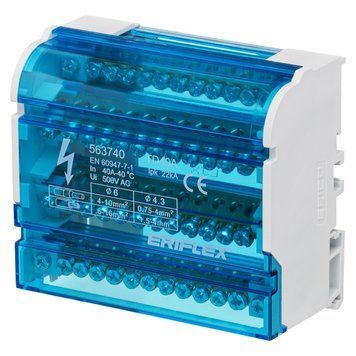 Четырехполюсная колодка nVent ERIFLEX TD 40 А 12 выходов 563740 563740 фото