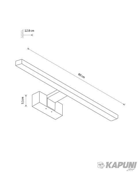 Світильник Nowodvorski 10682 Cezanne LED 1x15W 4000K 1200Lm IP44 Chrome L 10682 фото