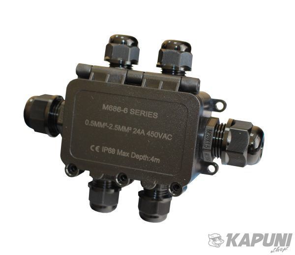 Распределительная коробка М686-6 IP68 с клеммой 24А TNSy TNSy5506533 фото