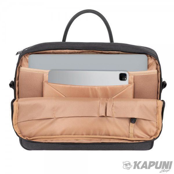 Сумка для ноутбука RIVACASE 15.6", ECO Коллекция "Clark", черная 8134 (Black) ECO 1348.92 фото