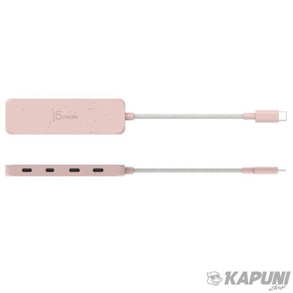 Хаб USB 3.2, 10Gbps, USB-С на 4 USB-С, красный J5create JCH345ER-N фото