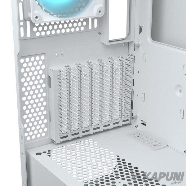 Ігровий корпус Cougar вентилятори передвстановлені, ATX/mATX/mini-ITX, скляне вікно Airface ECO RGB White Airface ECO RGB White фото