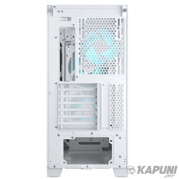Ігровий корпус Cougar вентилятори передвстановлені, ATX/mATX/mini-ITX, скляне вікно Airface ECO RGB White Airface ECO RGB White фото