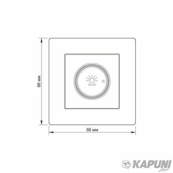 Димер 500Вт білий TITANUM STANDARD, 15-500W, 250 V, IP20 TF-ST-DM500-W 25977 фото