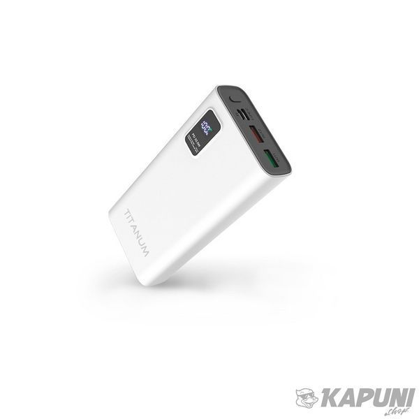 Повербанк TITANUM 727S 20000mAh 22.5W White TPB-727S-W 27363 фото