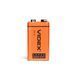 Батарейка сольова VIDEX 6F22/9V (Крона) 1 шт. SHRINK CARD, 360 мА&middot;год 6F22-9V-SC 22528 фото 2