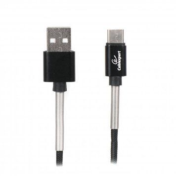 Кабель USB 2.0 A-папа/C-папа, 1 м, премиум, 2.4 А, CCPB-C-USB-06BK CCPB-C-USB-06BK фото