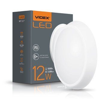 LED світильник IP65 овальний VIDEX 12W 5000K білий сенсорний VL-BHO-125PW-S 24852 фото