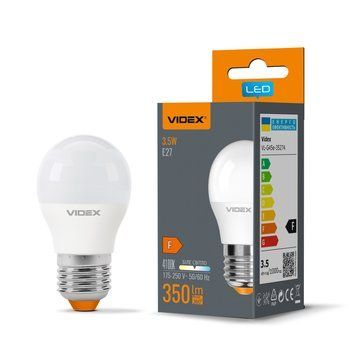 LED лампа VIDEX G45e 3.5W E27 4100K VL-G45e-35274 23502 фото