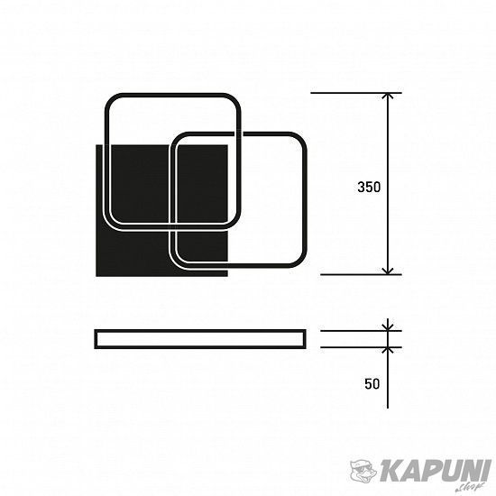 Світильник LED EUROLAMP акриловий квадратний A39 70W 3000-6500K білий LED-LS-70-A39(white) фото