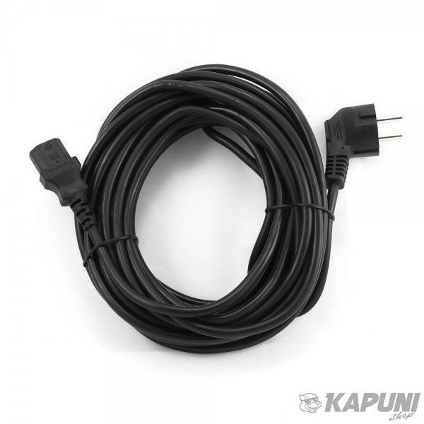 Кабель силовой, CEE7/7-C13, длина 10 м, VDE, 3*1 мм кв. Cablexpert PC-186-VDE-10M PC-186-VDE-10M фото
