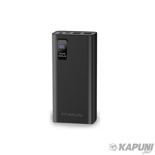 Повербанк TITANUM 728S 30000mAh 22.5W Black TPB-728S-B 27364 фото