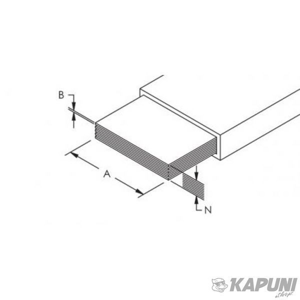 Гнучка мідна шина в ізоляції Vector VS WAVE PLUS 3&times;50&times;1, 592 А, L2000 мм WPVS5031 WPVS5031 фото