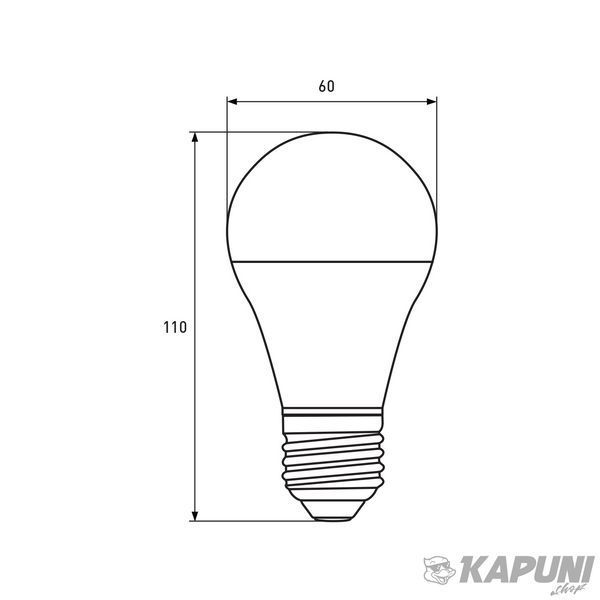 LED лампа EUROLAMP A60-10W-E27-4000K (EURO) LED-A60-10274(EURO) фото