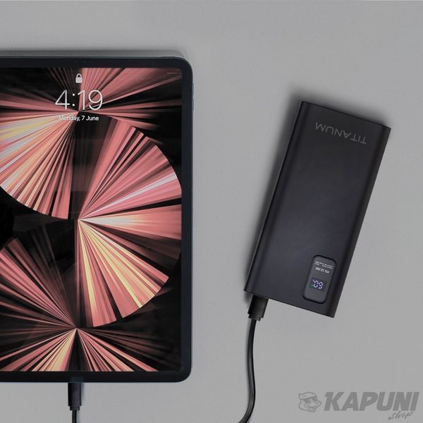 Повербанк TITANUM 728S 30000mAh 22.5W Black TPB-728S-B 27364 фото