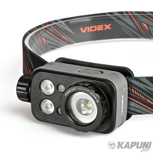 Налобний світлодіодний ліхтарик VIDEX 500Lm 5000K VLF-H046Z 28770 фото