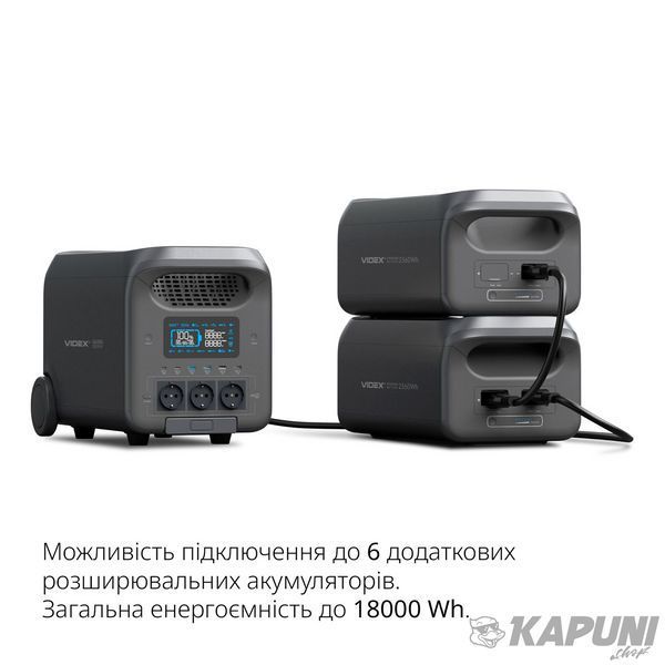 Розширювальний аккумулятор VIDEX BG1-2500 2560Wh VPS-BG1-2KW5 28327 фото