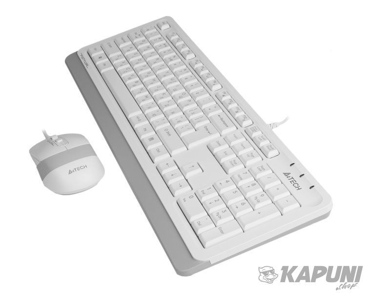 Комплект проводной Fstyler клавиатура+мышь, белый, USB A4Tech F1010 (White) F1010 (White) фото