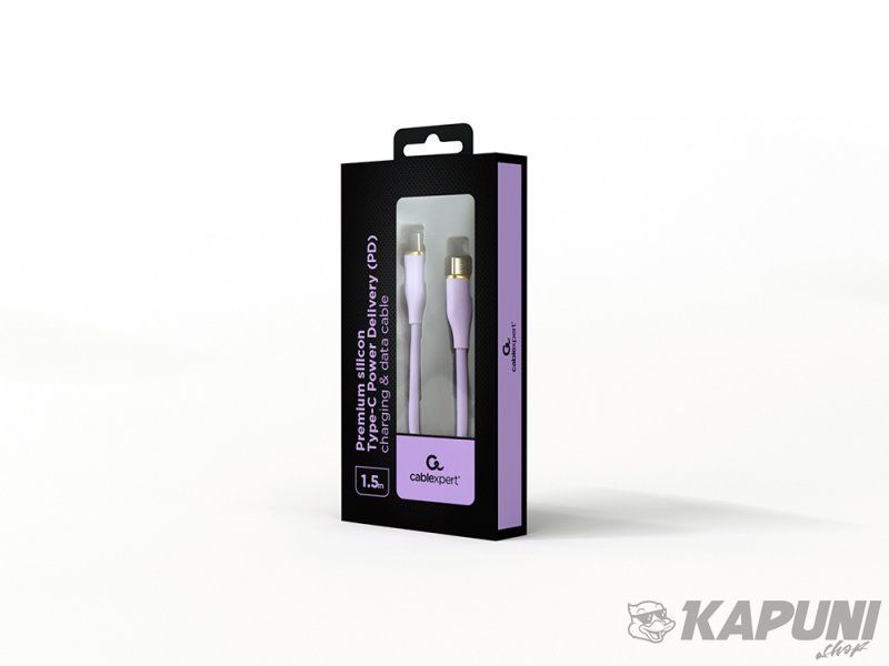 Кабель USB 2.0 Cablexpert C-папа/C-папа, 1.5 м, премиум, 3 А CC-USB2S-CMCM-1.5MP CC-USB2S-CMCM-1.5M-P фото