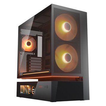 Игровой корпус, 1*360mm ARGB PWM 2*160mm ARGB и 1120 мм ARGB PWM предустановлены, Type-C x1, USB3.0 x2, Audio x1 Cougar CFV235 Mesh Vision Black фото