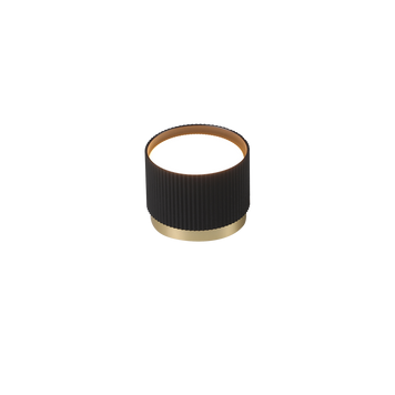 Світильник точковий накладний 1xGX53 чорний зол. Eurolamp LH-GX53(black)G1 фото