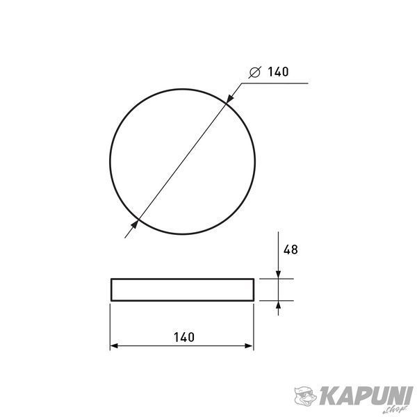 LED Світильник круглий накладний ЖКГ з датчиком руху 12W-5000K EUROLAMP LED-NLR-12/50(sensor)(G8) фото