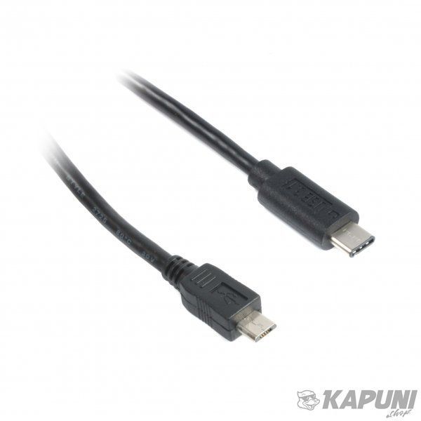 Кабель USB 2.0 Micro BM-тато/C-тато, 1 м, преміум, CCP-USB2-mBMCM-1M CCP-USB2-mBMCM-1M фото