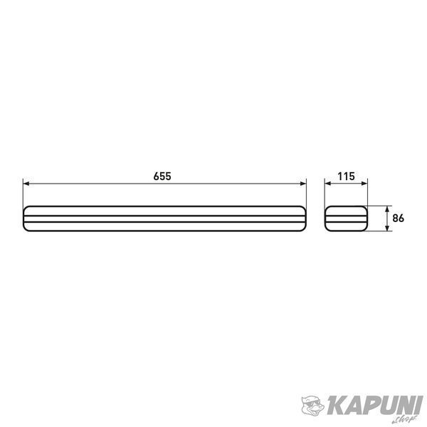 Светильник для ламп LED T8x2 (0.6m) EUROLAMP LH2-LED-T8(0.6) фото