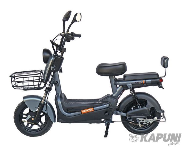 Електроскутер, 600 Вт, срібний Maxxter E600 (Silver) фото