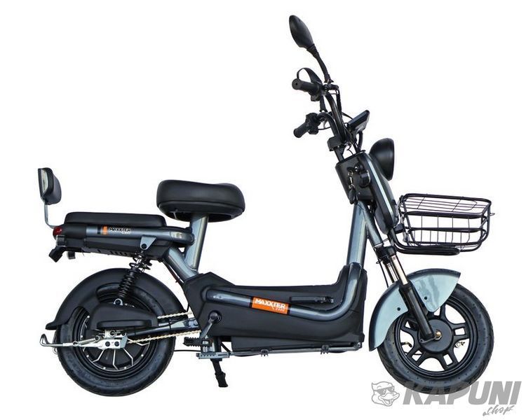 Електроскутер, 600 Вт, срібний Maxxter E600 (Silver) фото