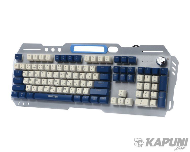 Игровая клавиатура Maxxter, мультимедиа, RGB подсветка, металлическая KBG-RGB-01-UA KBG-RGB-01-UA фото